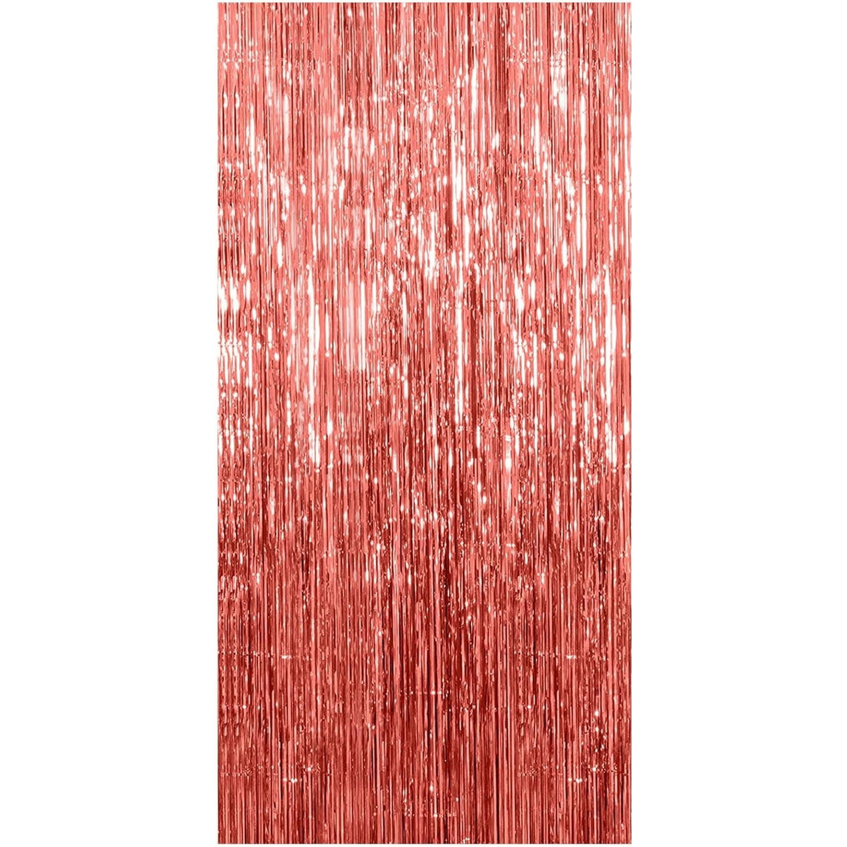 Perdea Franjurata, Vivimall, Model Decor Petrecere, pentru Fundal de Poze, Amenajare Colorata a Petrecerii, Dimensiune 100x200 cm, Rose Gold - vivimall.ro
