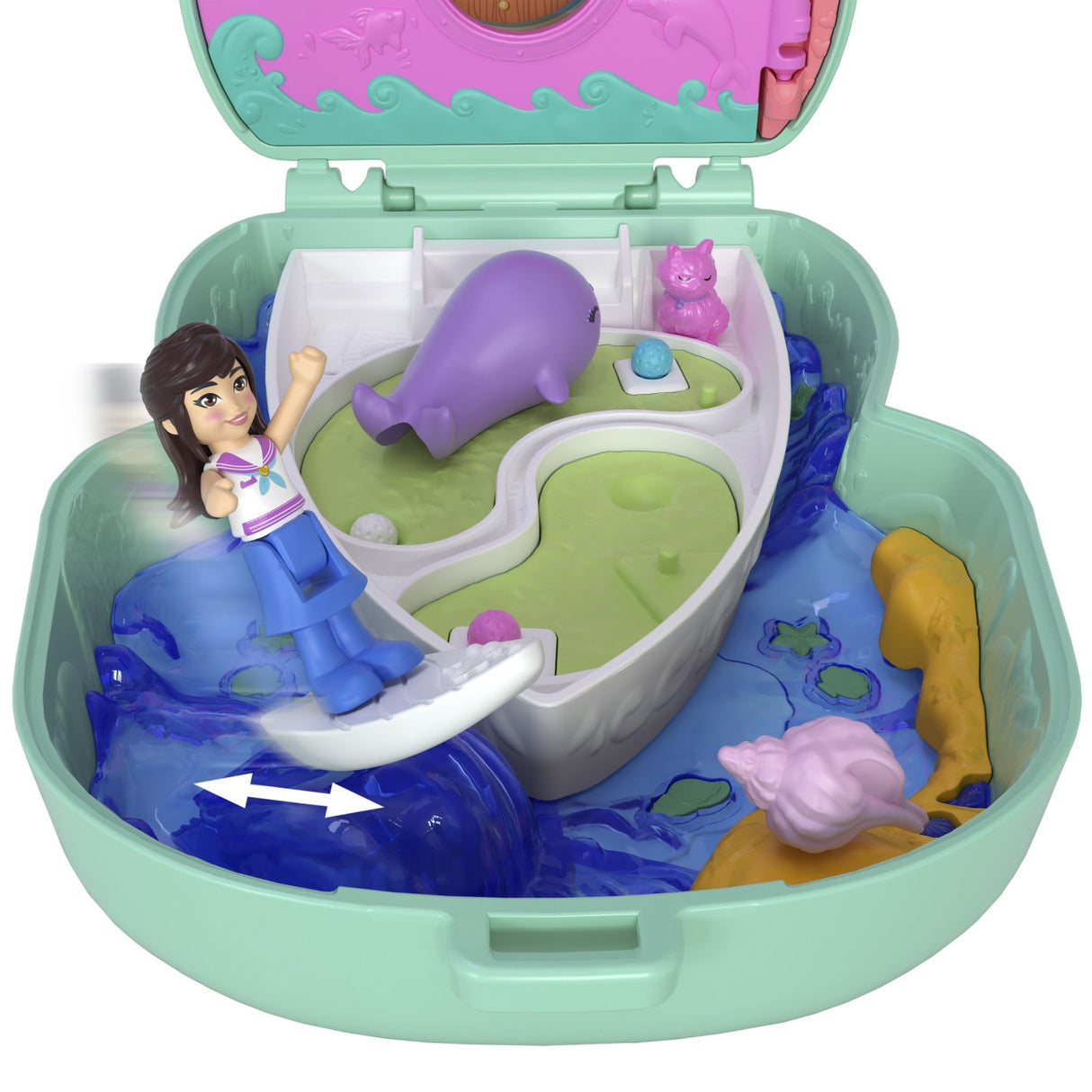 POLLY POCKET SET GENTUTA ANIMALUT PISICUTA MARINAR CU ACCESORII