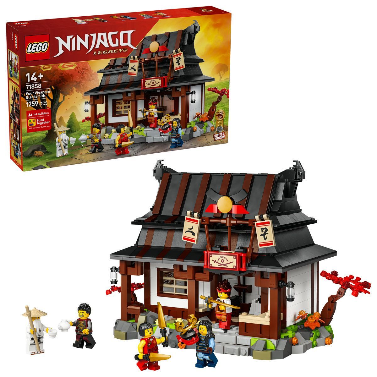LEGI NINJAGO FIERARUL PATRU ARME LA A 15 A ANIVERSARE 71858