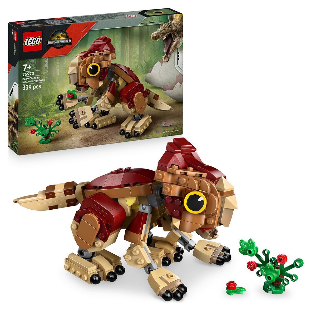 LEGO JURASSIC WORLD RENASTEREA PUIUL DE DINOZAUR DOLORES AQUILOPS 76970