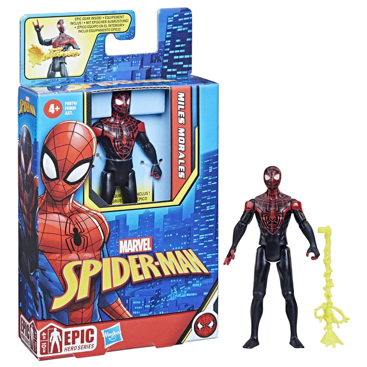 SPIDERMAN EPIC HERO FIGURINA MILES MORALES 10CM