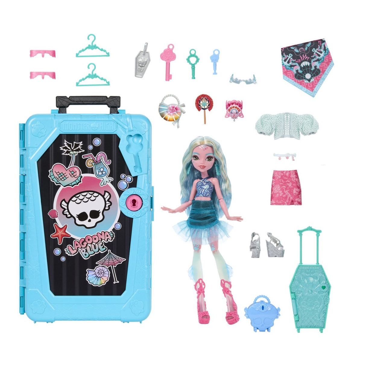 MONSTER HIGH SKULLTIMATE SECRET PAPUSA LAGOONA BLUE