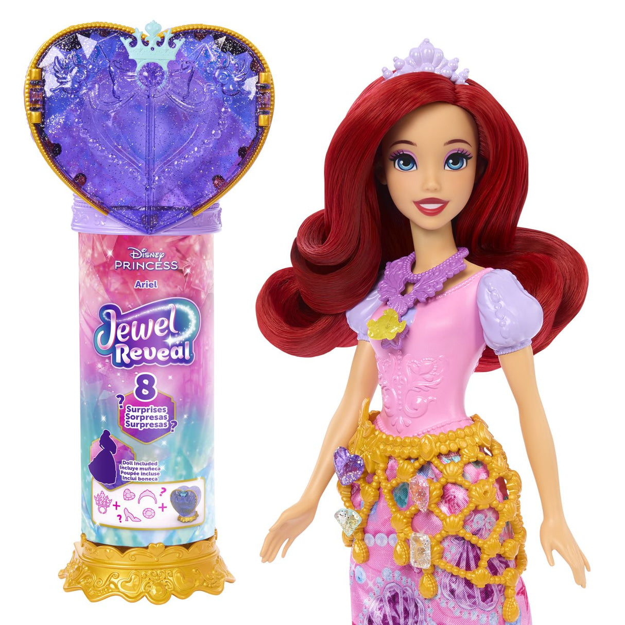 DISNEY PRINCESS JEWEL REVEAL PAPUSA ARIEL