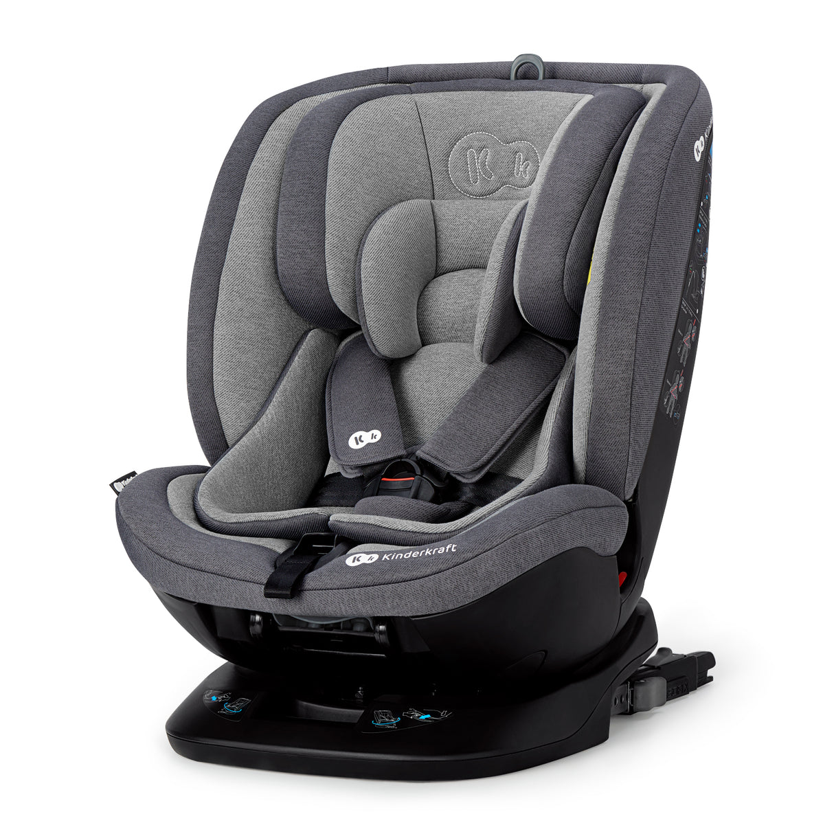 SCAUN AUTO KINDERKRAFT XPEDITION ROTATIV, 0-36 KG, CU ISOFIX, GREY