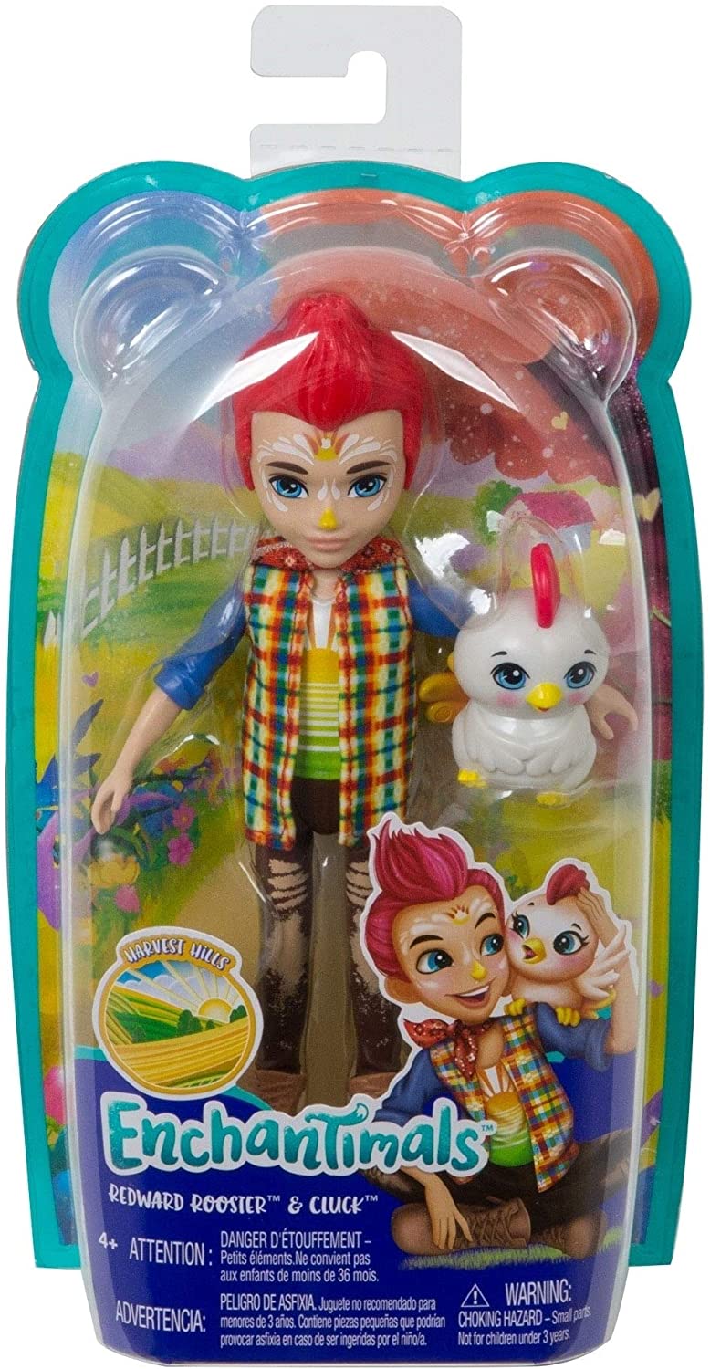 ENCHANTIMALS PAPUSI SI ANIMALUTE REDWARD ROOSTER SI CLUCK