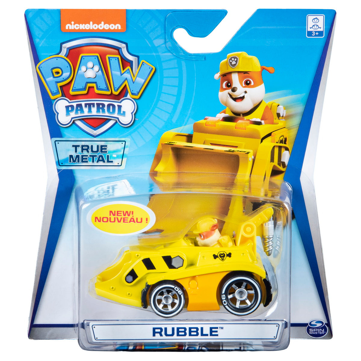 PATRULA CATELUSILOR MACHETA METALICA RUBBLE CU EXCAVATOR