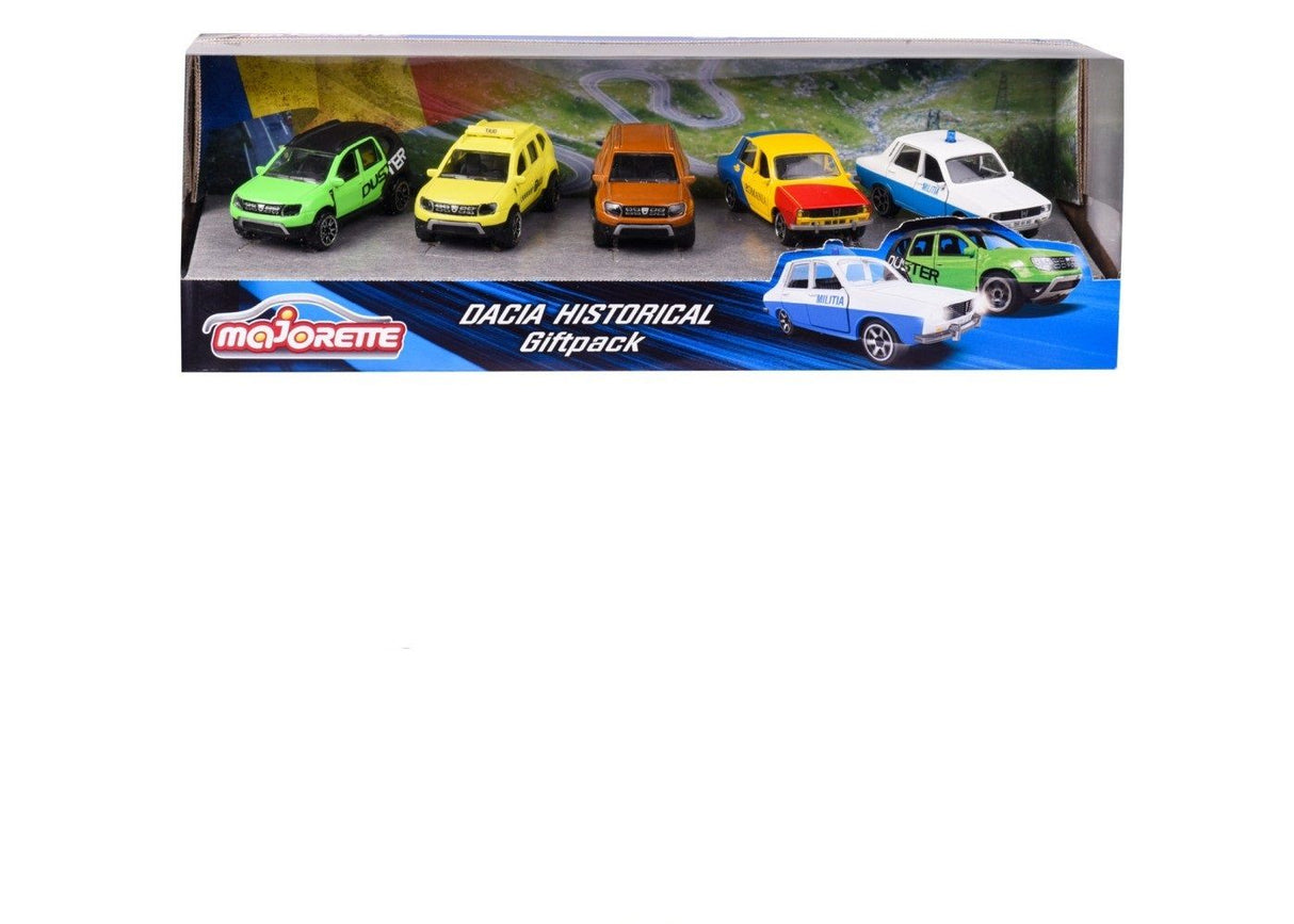 MAJORETTE SET 5 MASINUTE METALICE DACIA