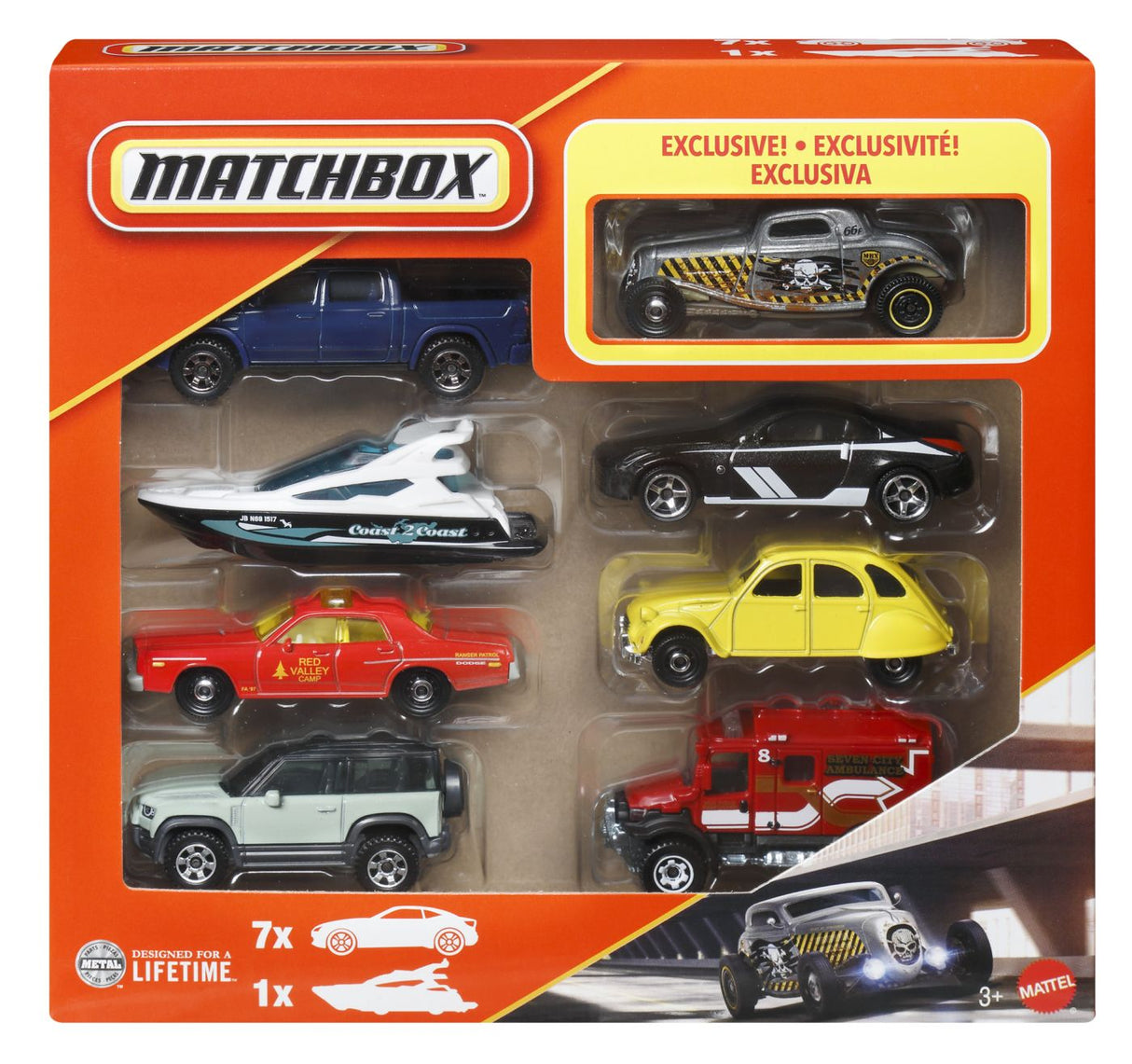 MATCHBOX SET 8 MASINUTE METALICE EXCLUSIV FORD COUPE ZAMAC 1933 SCARA 1 LA 64