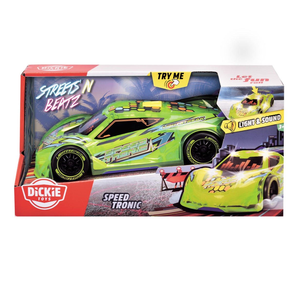 DICKIE TOYS SPEED TRONIC MASINA CU LUMINI SI SUNETE 20CM