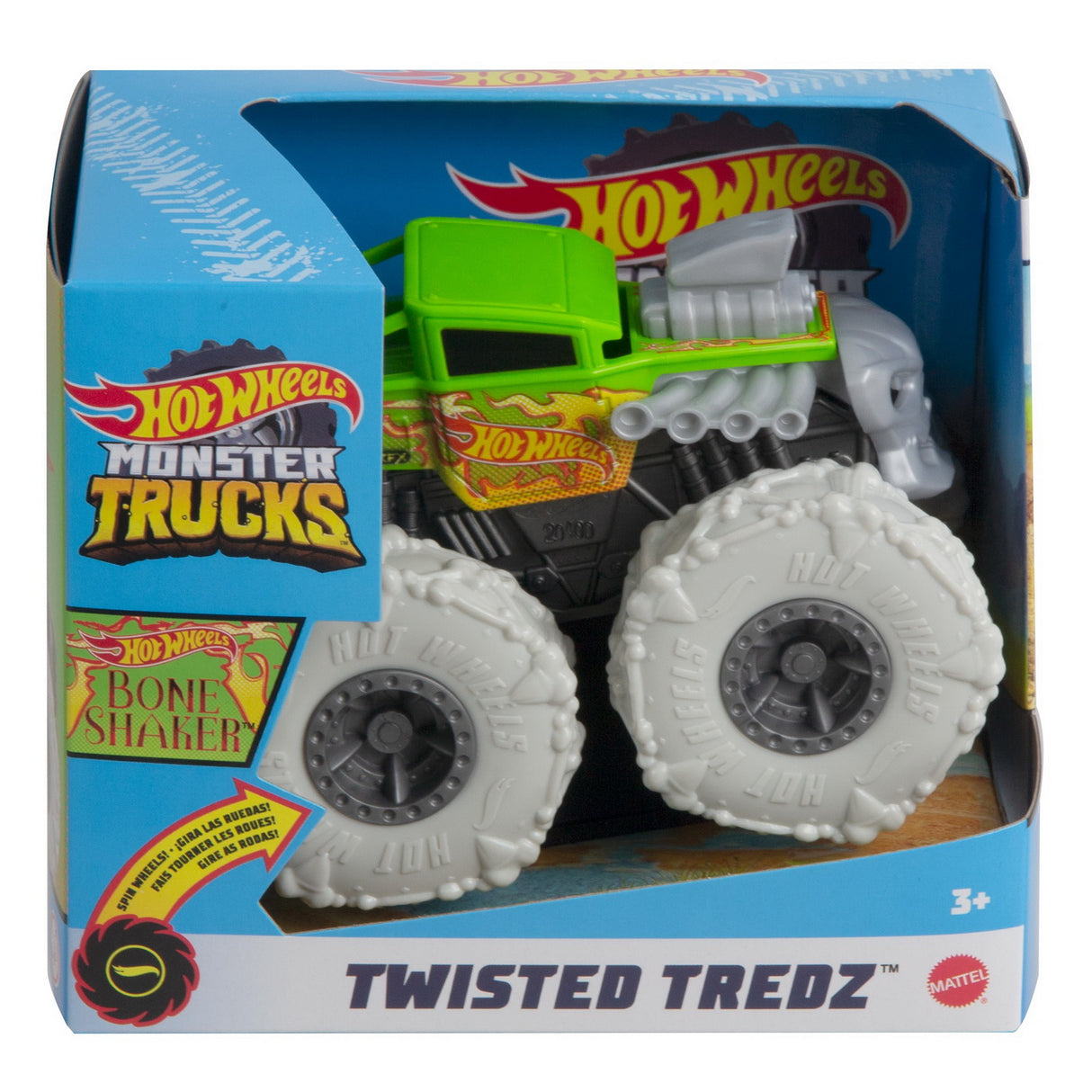 HOT WHEELS MONSTER TRUCK MASINUTA TWISTER TREDZ BONE SHAKER SCARA 1:43