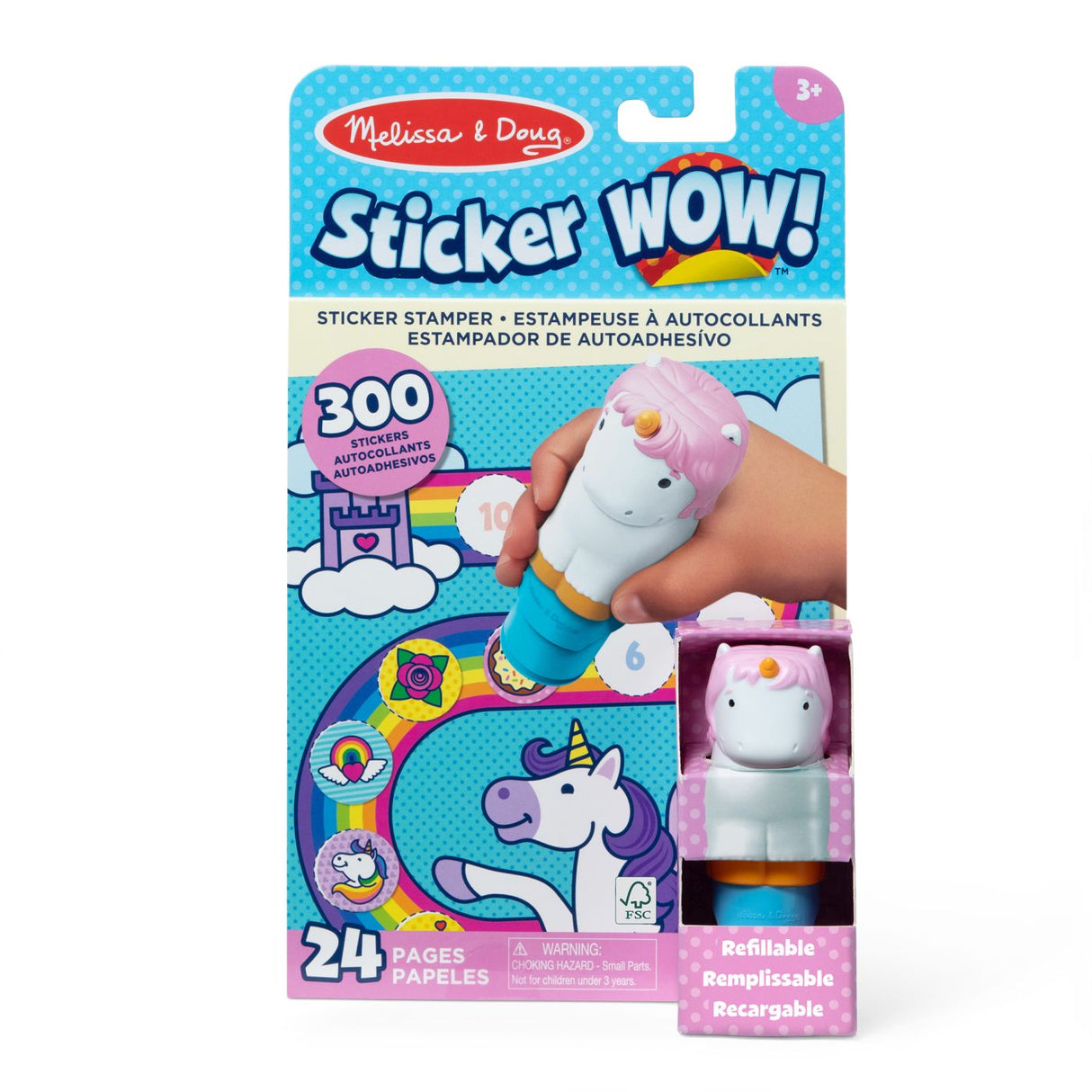 MELISSA AND DOUG STICKER WOW SET DE JOACA AUTOCOLANTE SI STAMPILA UNICORN