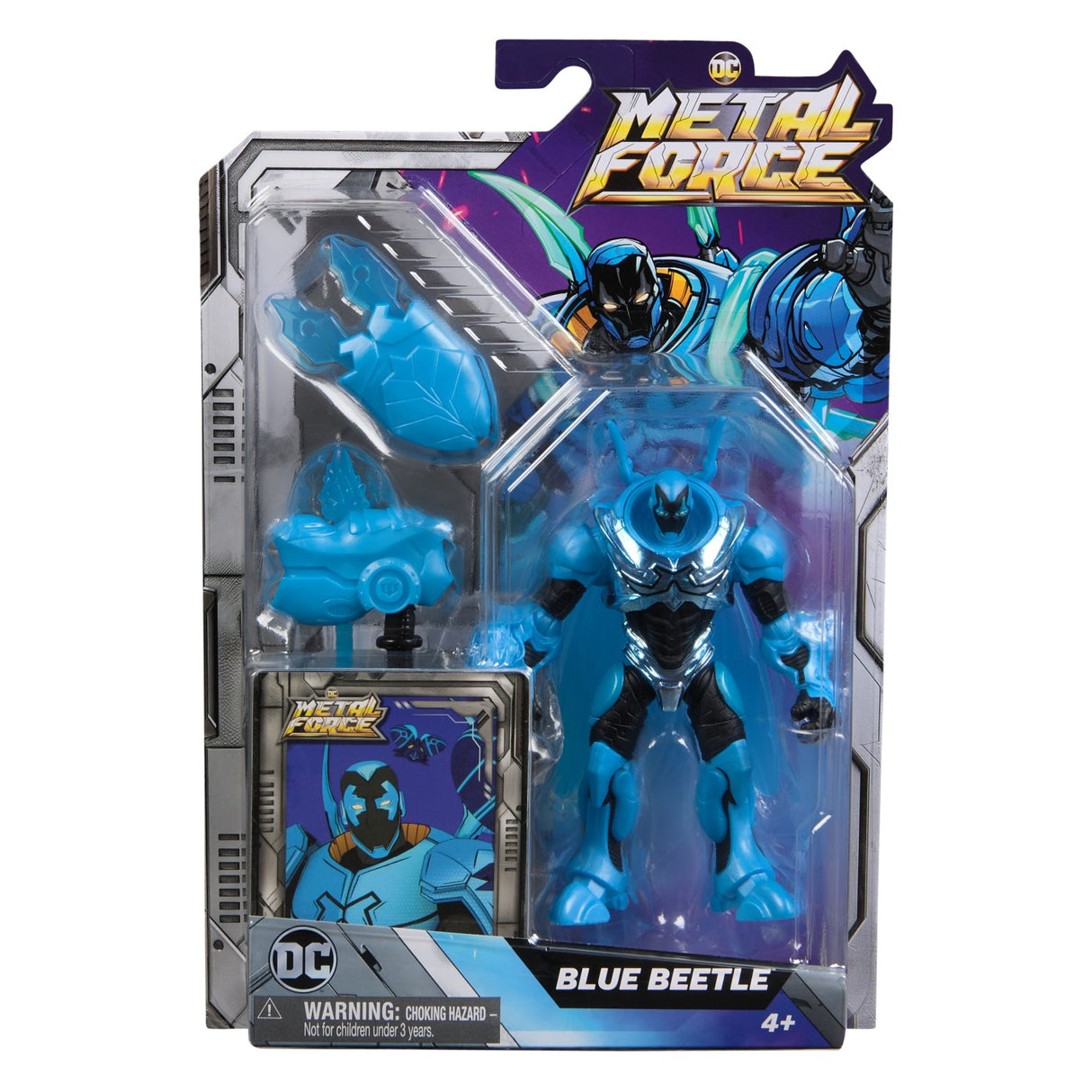 BATMAN DC EROII METAL FORCE FIGURINA BLUE BEETLE 10CM