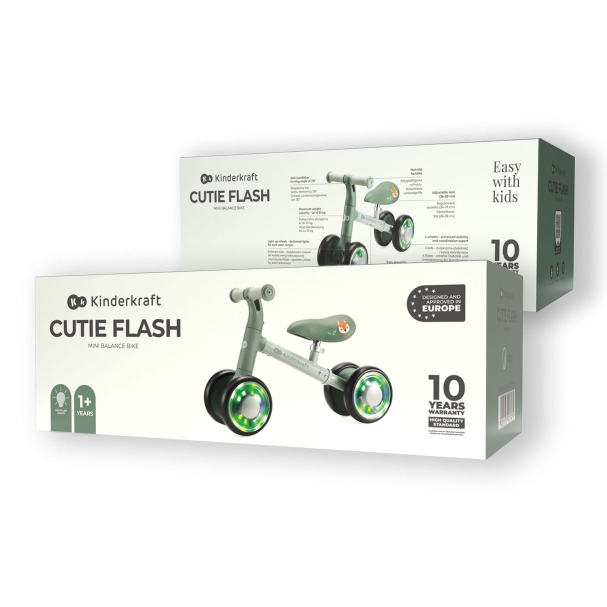BICICLETA ECHILIBRU CUTIE FLASH, GREEN
