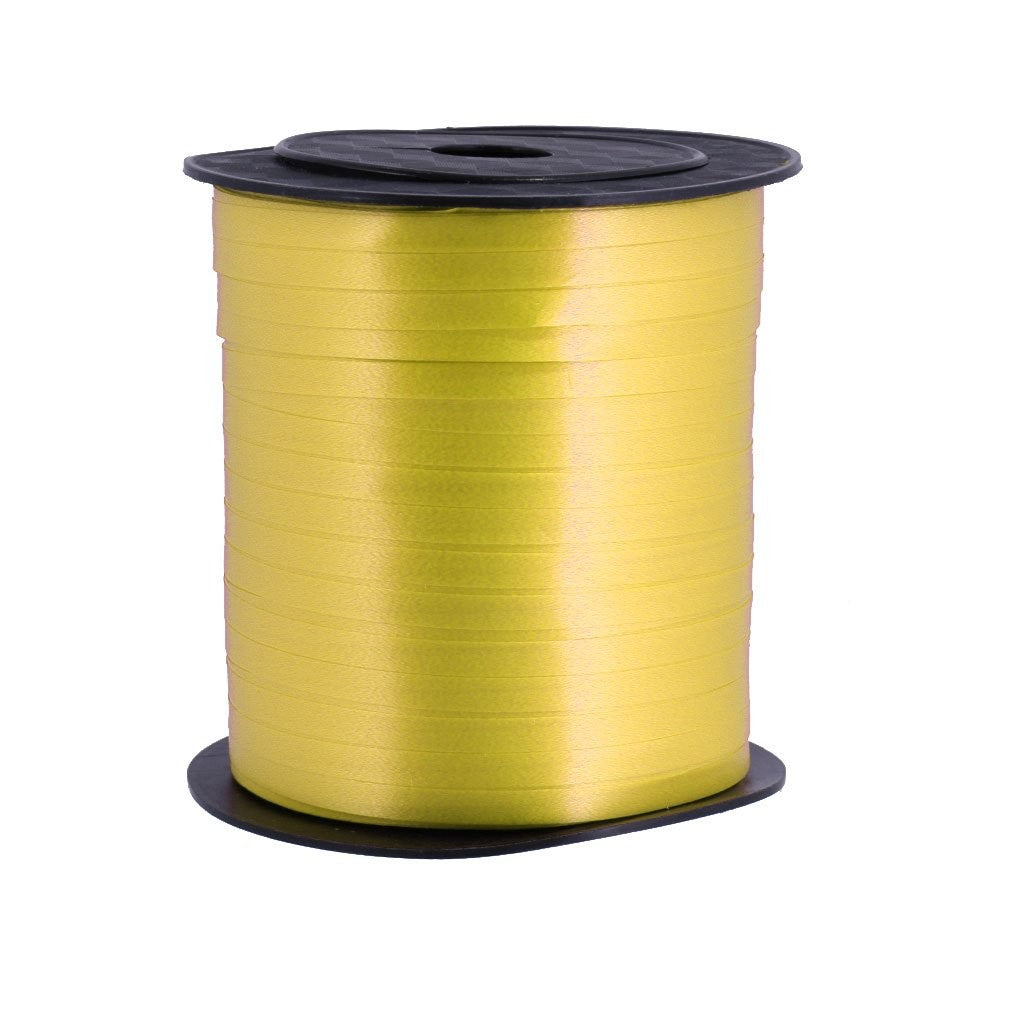 Panglica pentru Baloane, Vivimall, Rola de 200 de Metri, din Rafie, Aurie - vivimall.ro