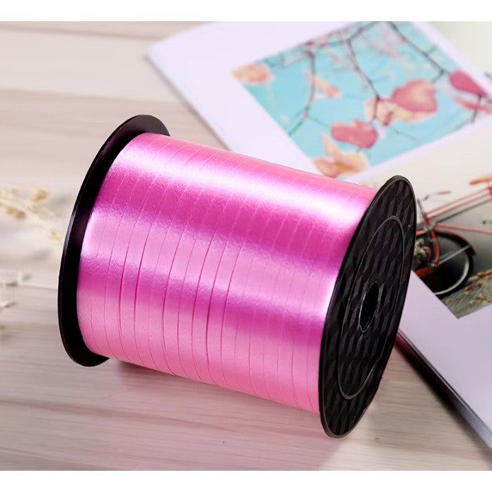 Panglica pentru Baloane, Vivimall, Rola de 200 de Metri, din Rafie, Roz - vivimall.ro