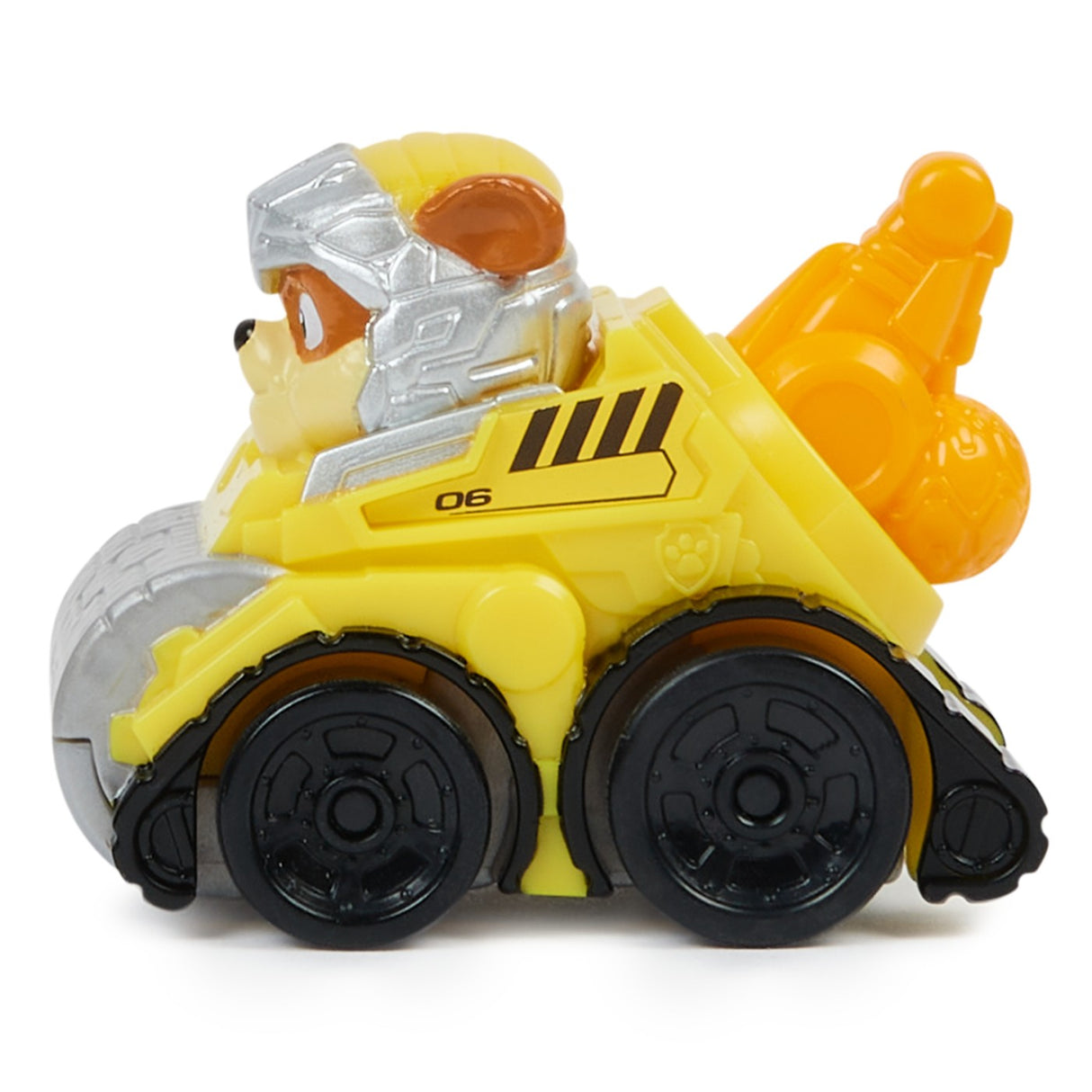 PATRULA CATELUSILOR PUP SQUAD RACERS VEHICUL METALIC RUBBLE SCARA 1:55