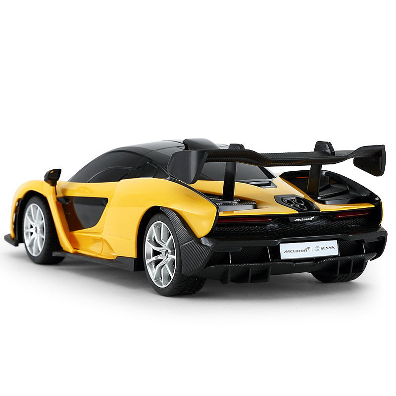MASINA CU TELECOMANDA McLAREN SENNA GALBEN CU SCARA 1 LA 18
