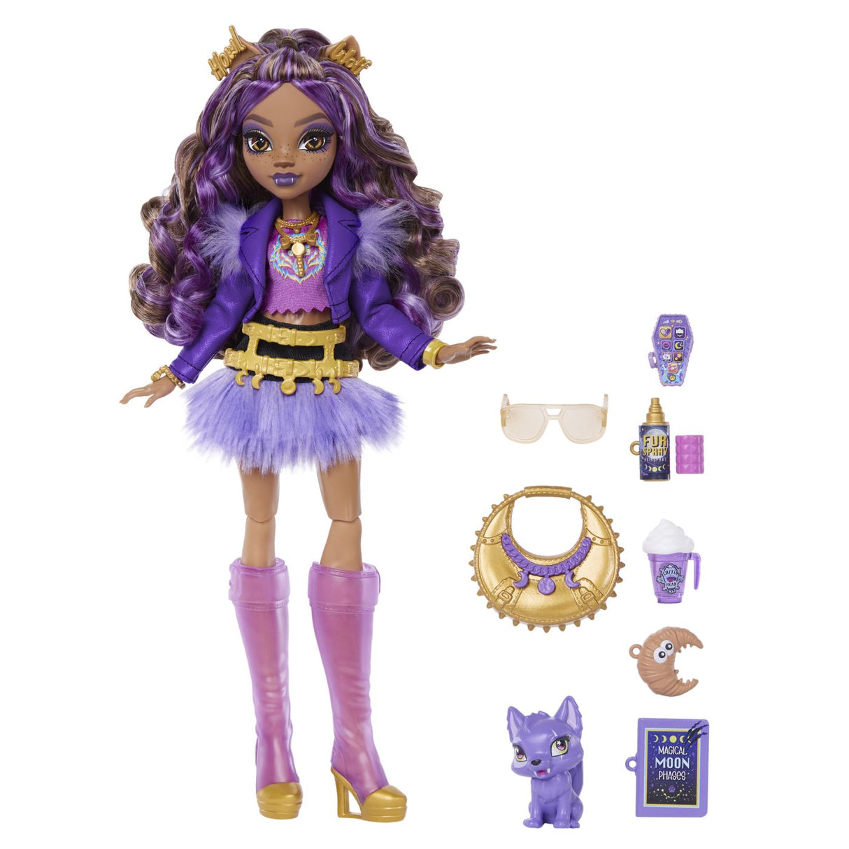 MONSTER HIGH PAPUSA CLAWDEEN WOLF CU ACCESORII