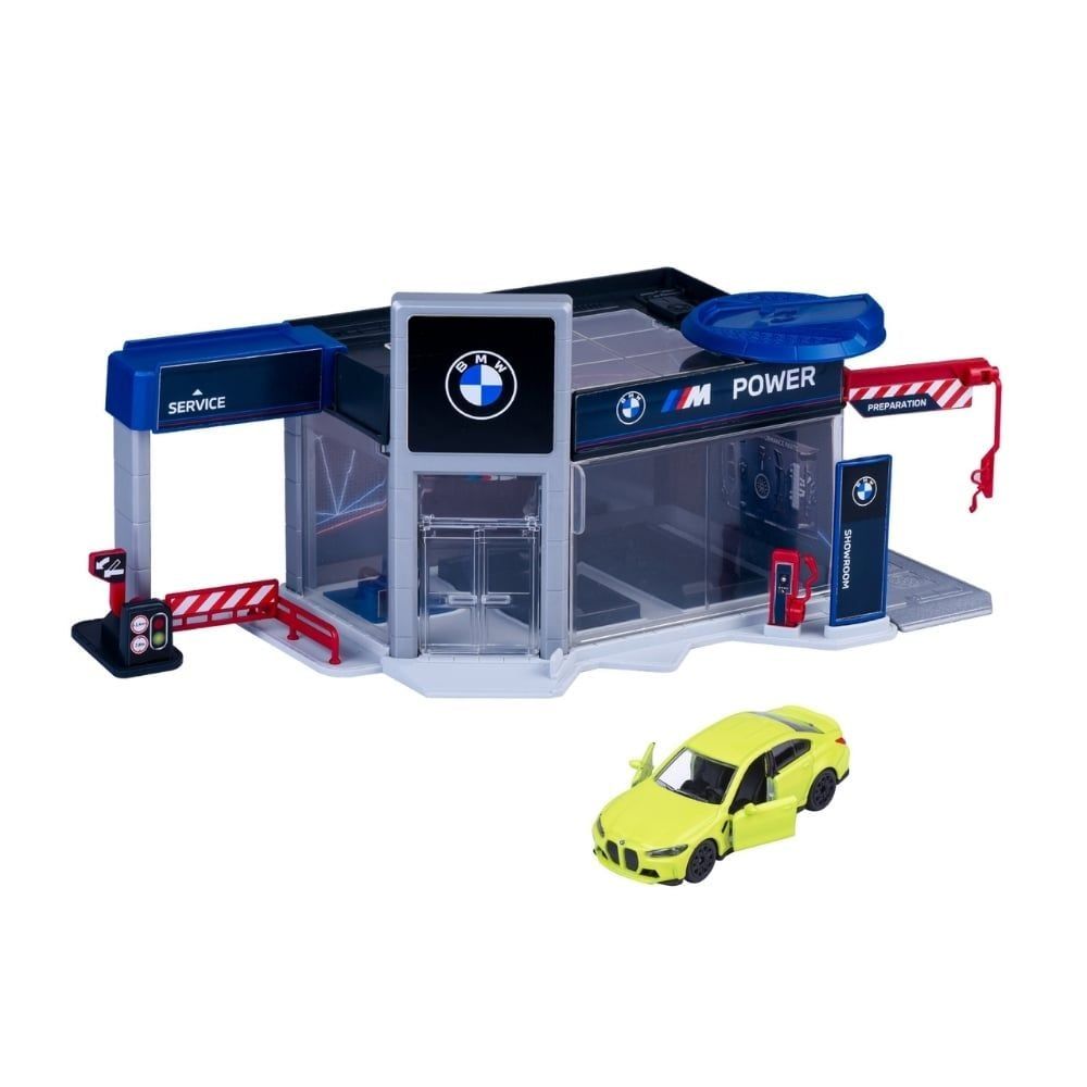 MAJORETTE SET SHOWROOM AUTO BMW CU MASINUTA INCLUSA BMW M3