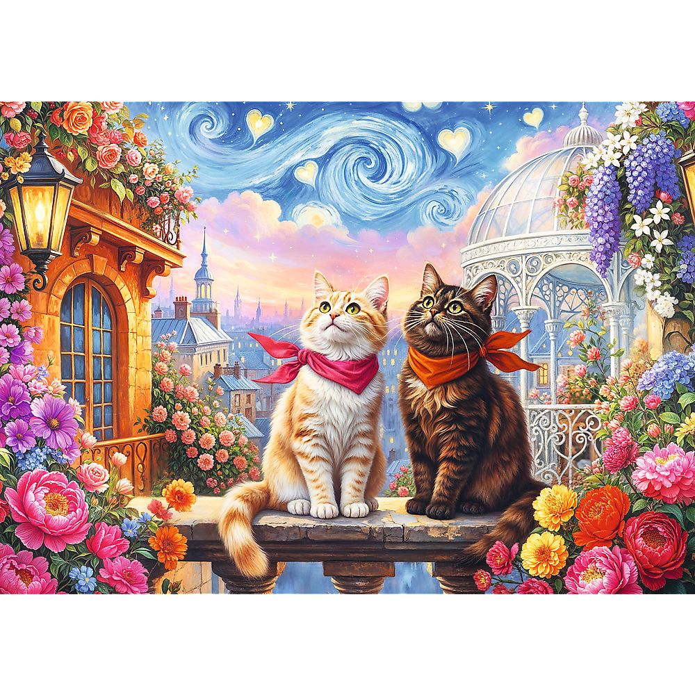 PUZZLE TREFL 500 PISICI INDRAGOSTITE