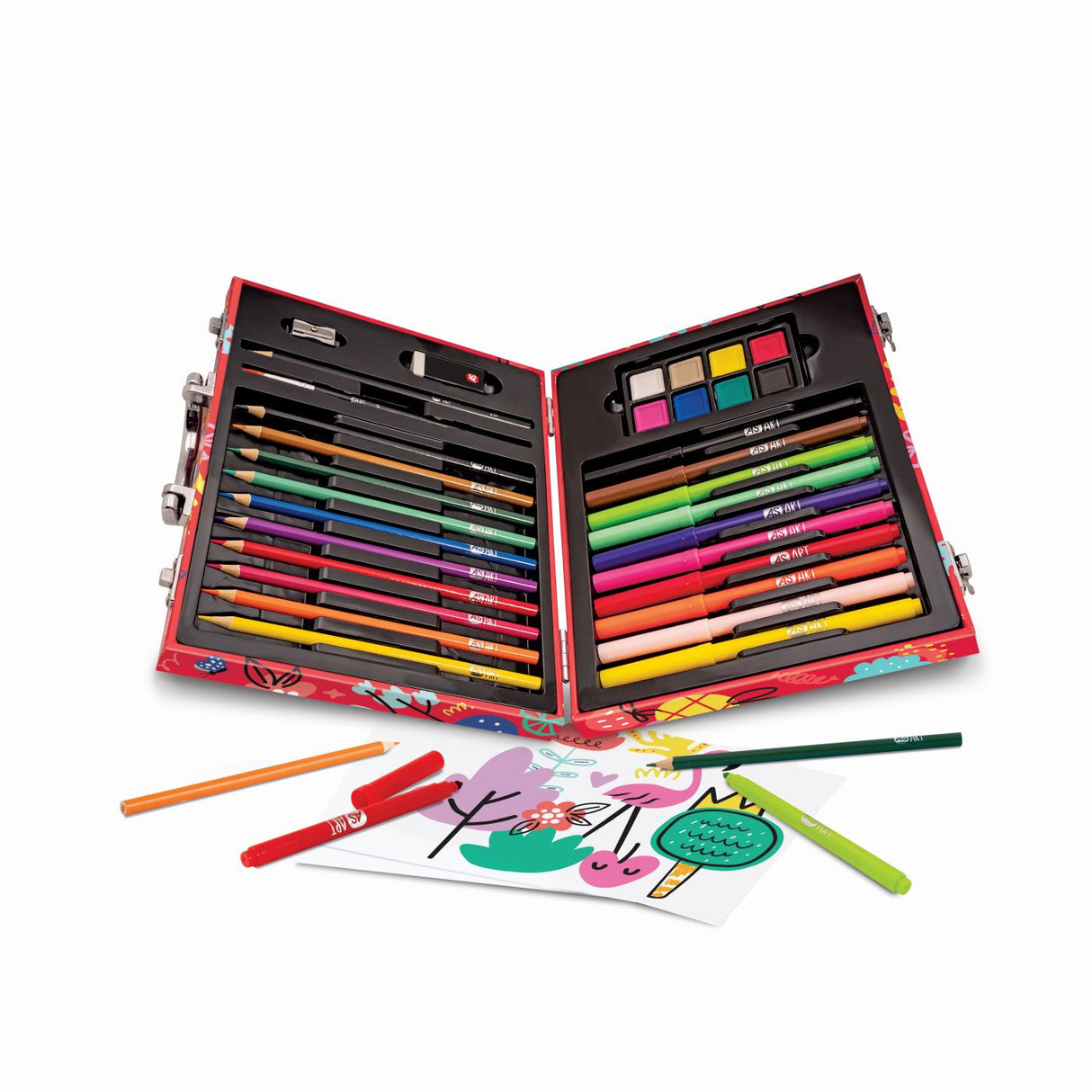 HAPPI HOBBI ART CASE SET DE DESEN DELUXE CU 50 DE ACCESORII LUMEA MEA