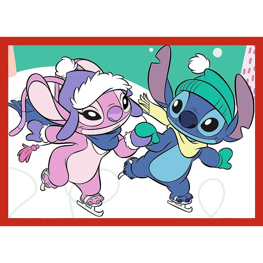 PUZZLE TREFL 4IN1 DISNEY LILO SI STITCH DE CRACIUN
