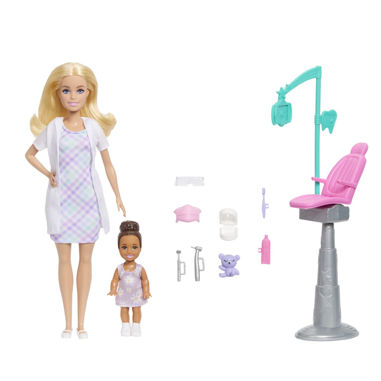 BARBIE SET DE JOACA PAPUSA BARBIE BLONDA FACE CARIERA DENTIST