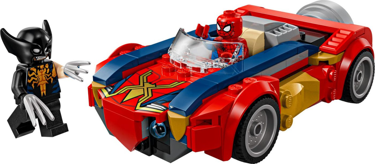 LEGO MARVEL OMUL PAIANJEN IN MASINA VS WOLVERINE VENOMIZAT 76336