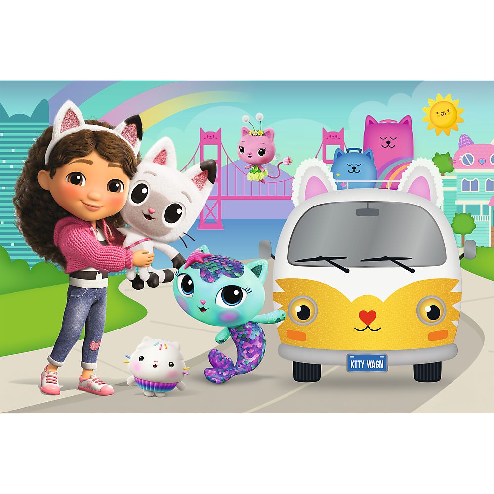 PUZZLE TREFL 60 GABBYS DOLLHOUSE CASA PISICII LUI GABBY