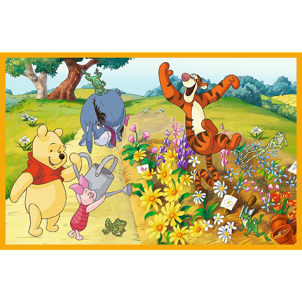 PUZZLE TREFL 2X24 DISNEY WINNIE THE POOH ZI DE JOACA CU WINNIE SI PRIETENII