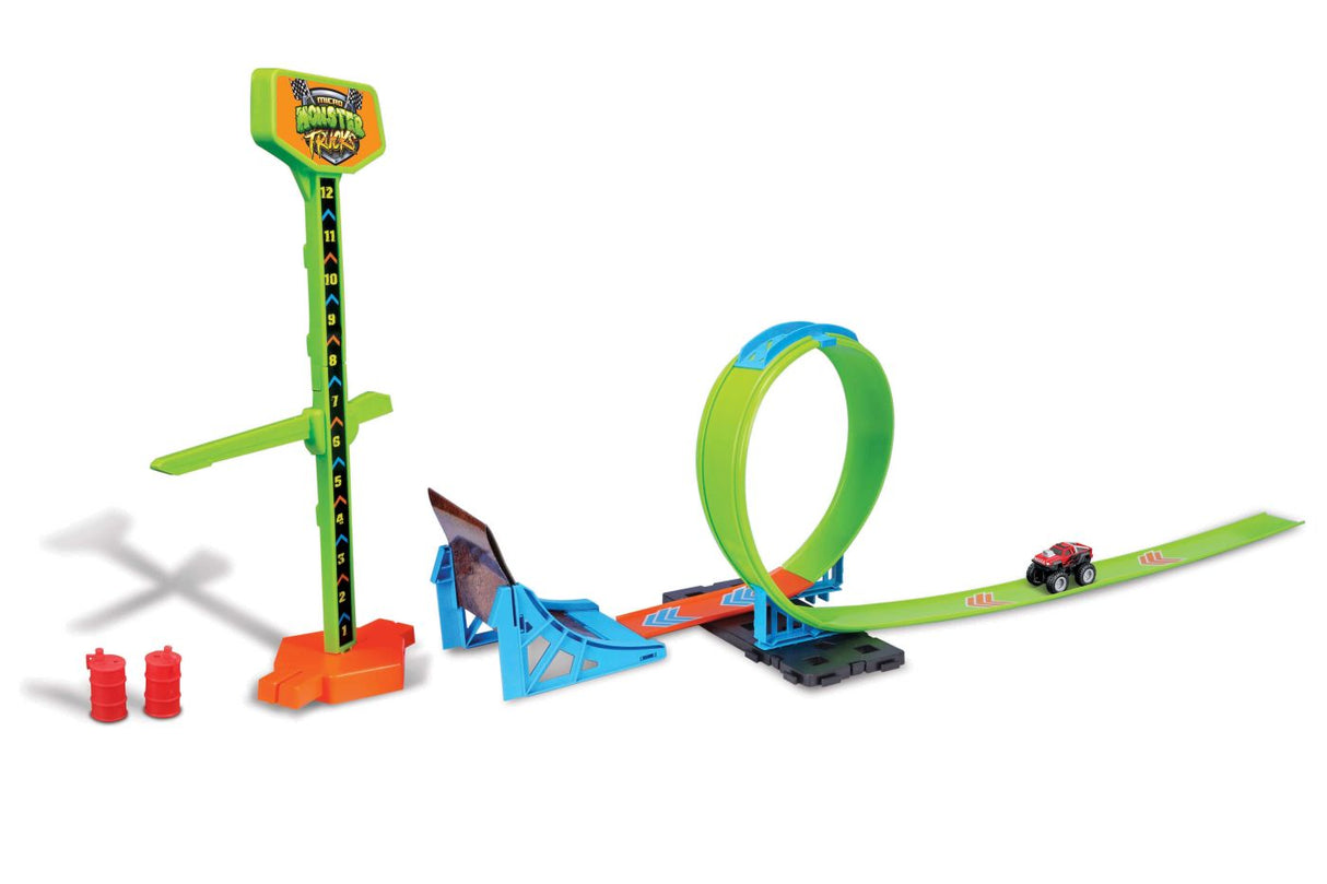 MAISTO CYBER RACERS CIRCUIT MICRO MONSTER TRUCK SHOW