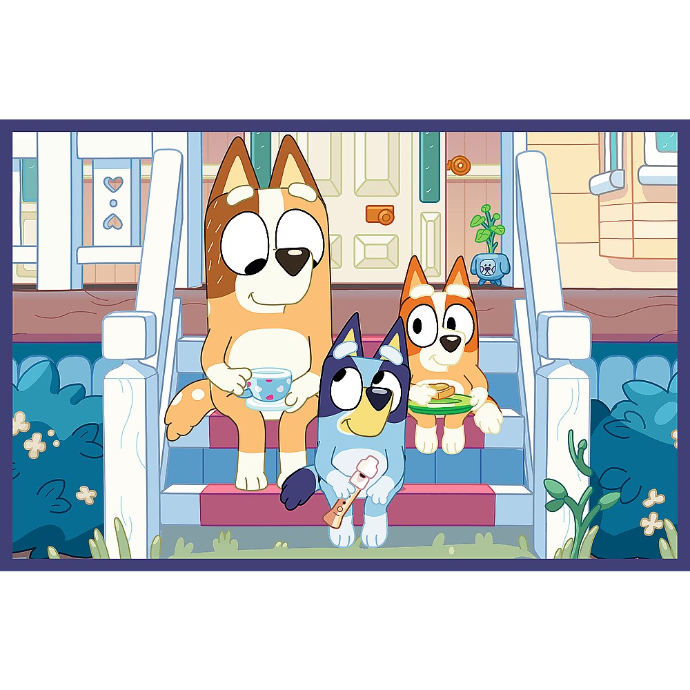 PUZZLE TREFL 2X24 BLUEY DISTRACTIE CU BLUEY