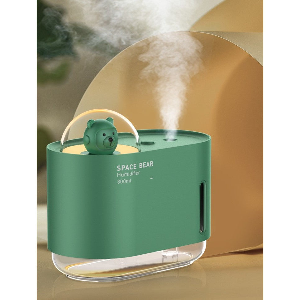 Umidificator Urs Spatial, Vivimall, 300 ml, verde - vivimall.ro