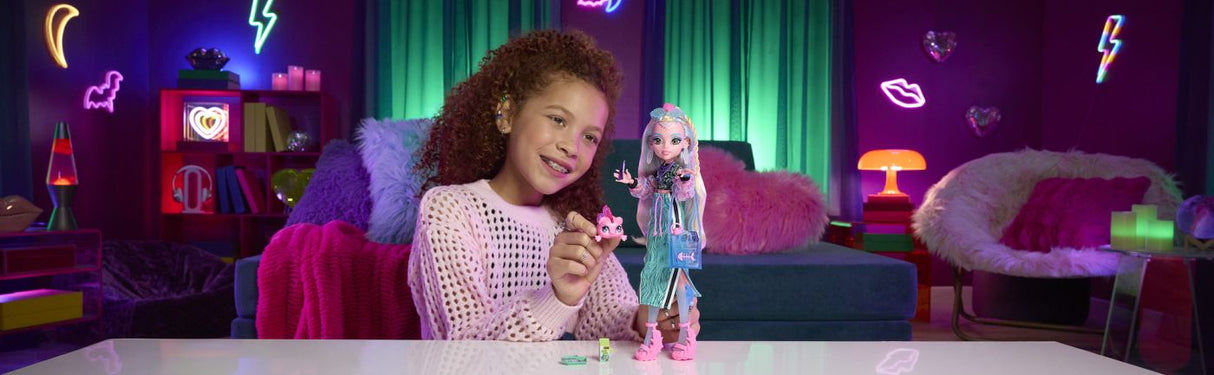 MONSTER HIGH PAPUSA LAGOONA BLUE CU ACCESORII
