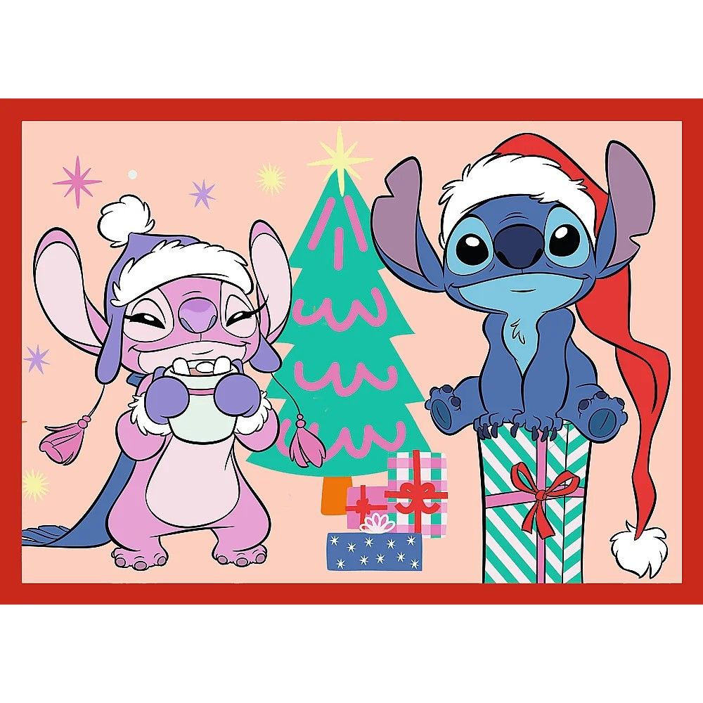 PUZZLE TREFL 4IN1 DISNEY LILO SI STITCH DE CRACIUN