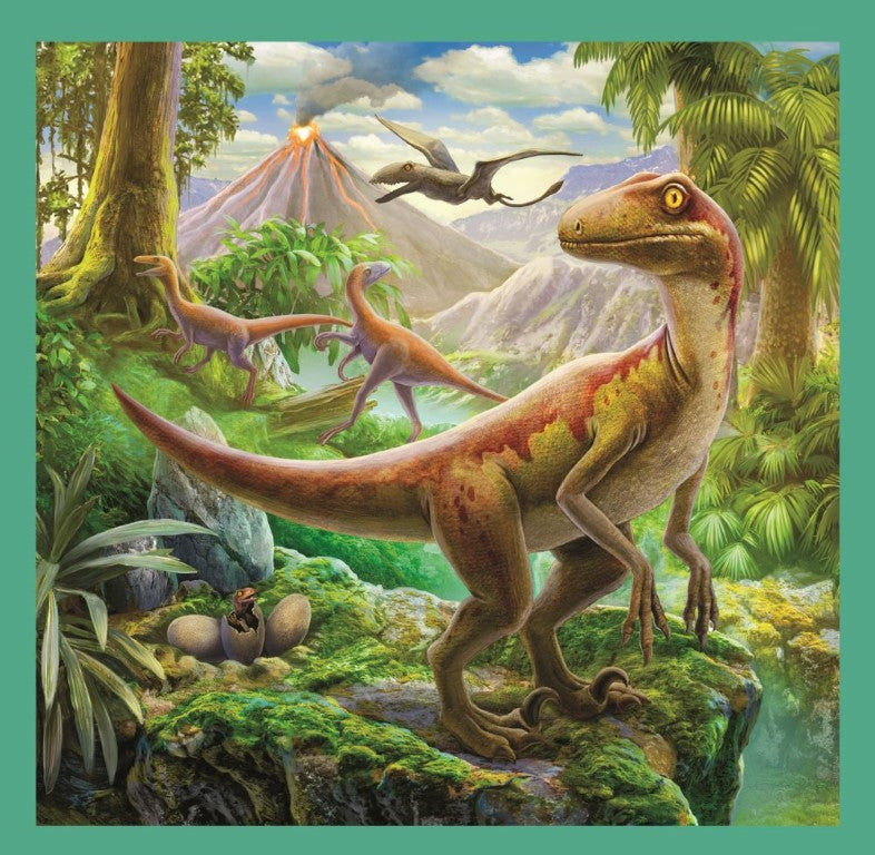 PUZZLE TREFL 3IN1 LUMEA EXTRAORDINARA A DINOZAURILOR