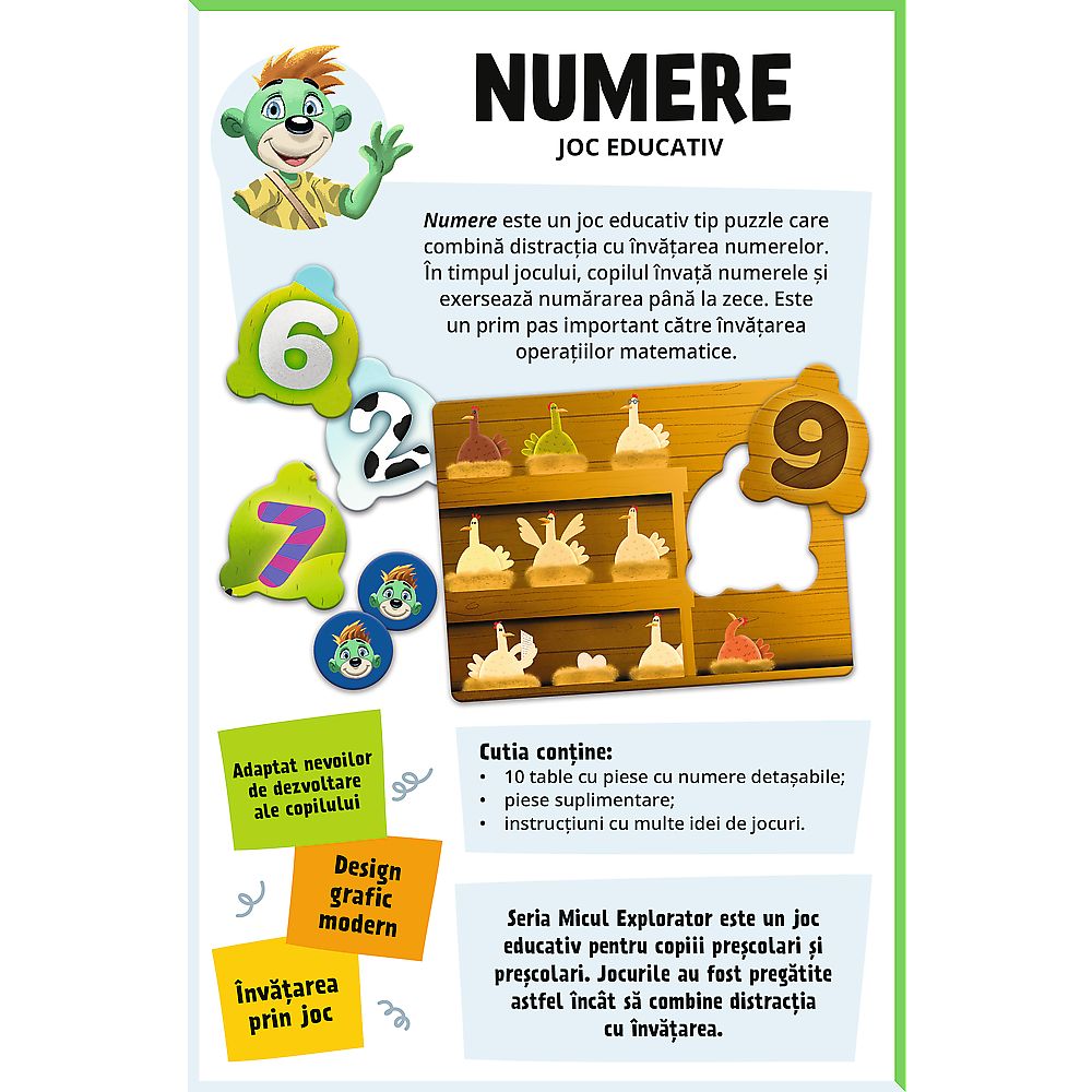 JOC EDUCATIV NUMERE MICUL EXPLORATOR