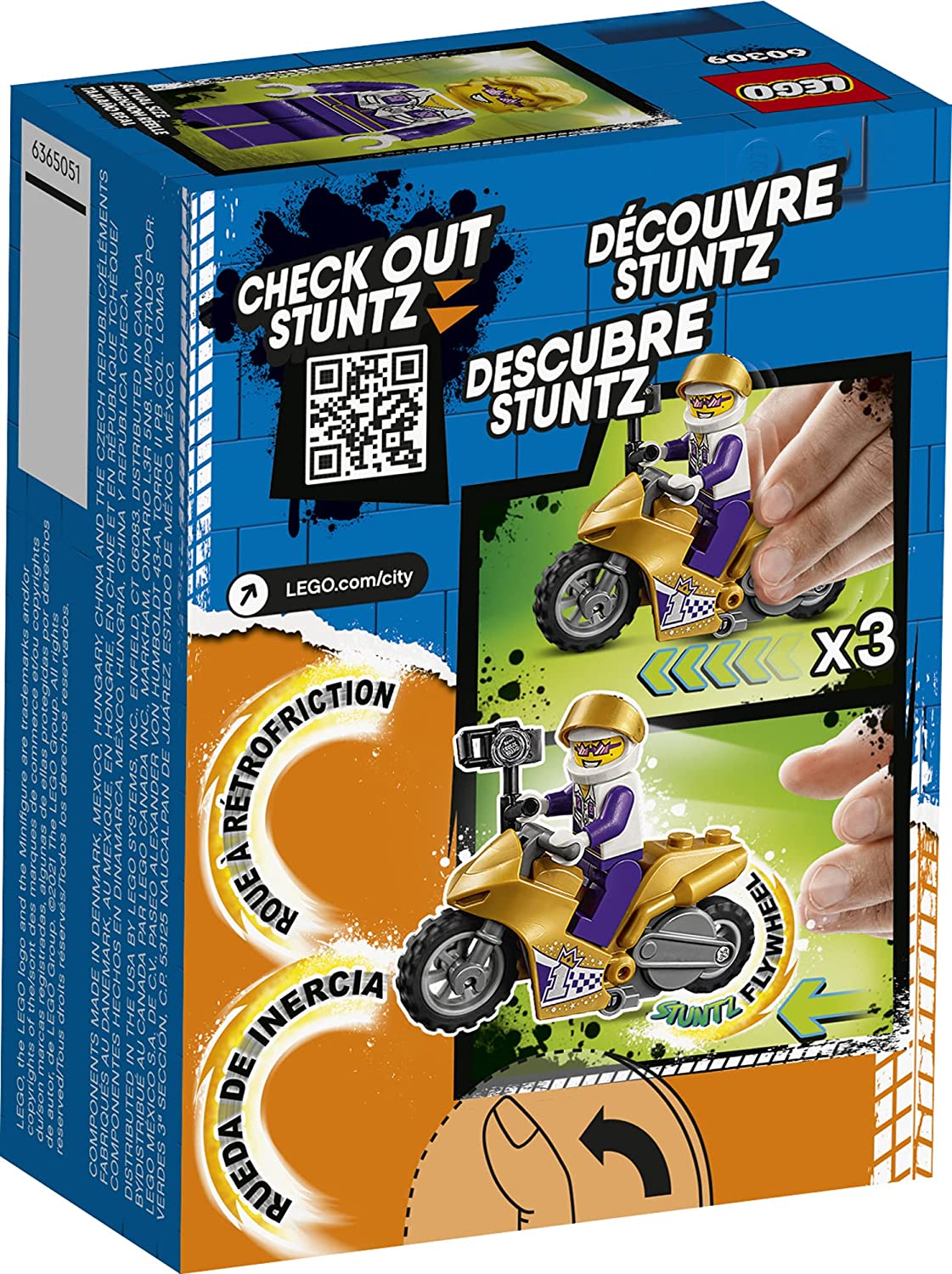 LEGO CITY MOTOCICLETA DE CASCADORIE PENTRU SELFIE 60309