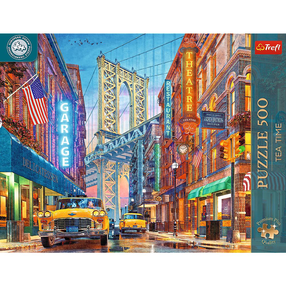 PUZZLE TREFL 500 PREMIUM PLUS TEA TIME CAMPIONATUL EUROPEAN VEDERE A PODULUI MANHATTAN