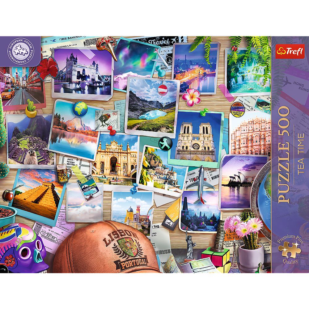 PUZZLE TREFL 500 PREMIUM PLUS TEA TIME CAMPIONATUL EUROPEAN AMINTIRI DE CALATORIE