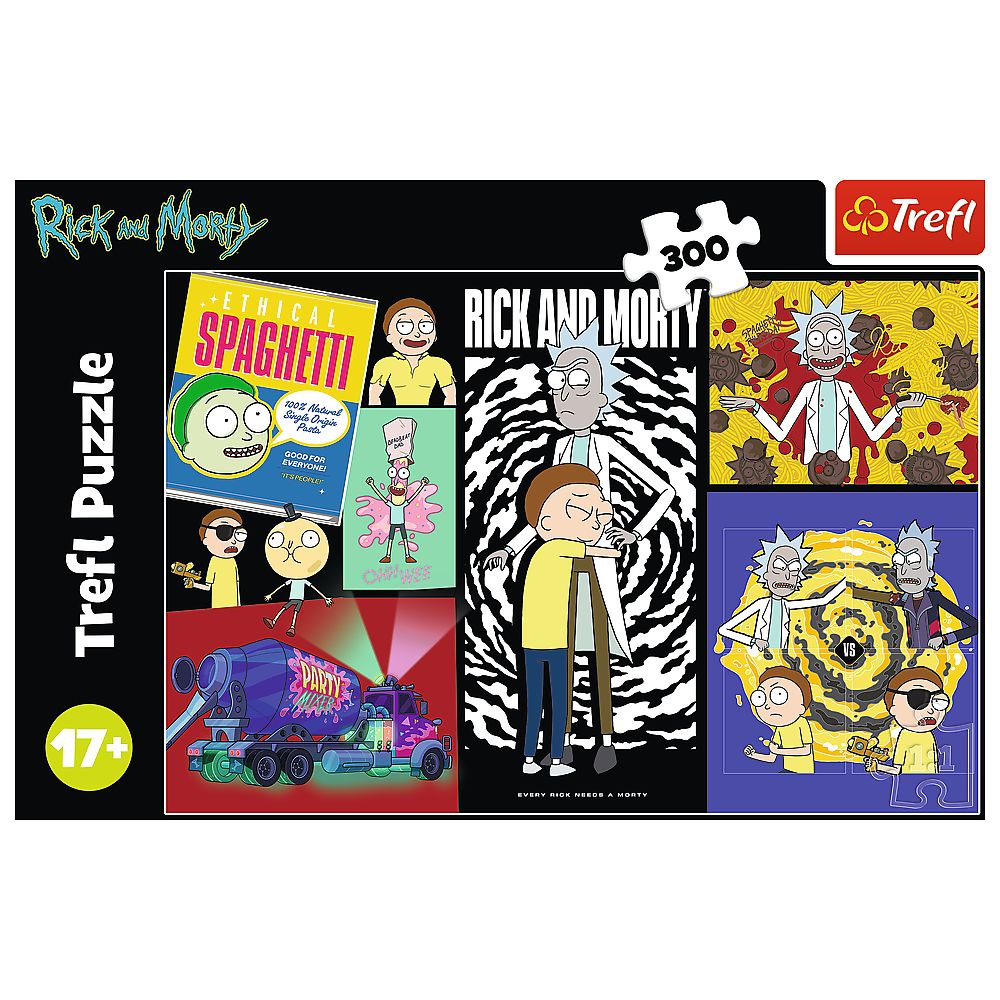 PUZZLE TREFL 300 RICK AND MORTY UN LOC CIUDAT IN GALAXIE