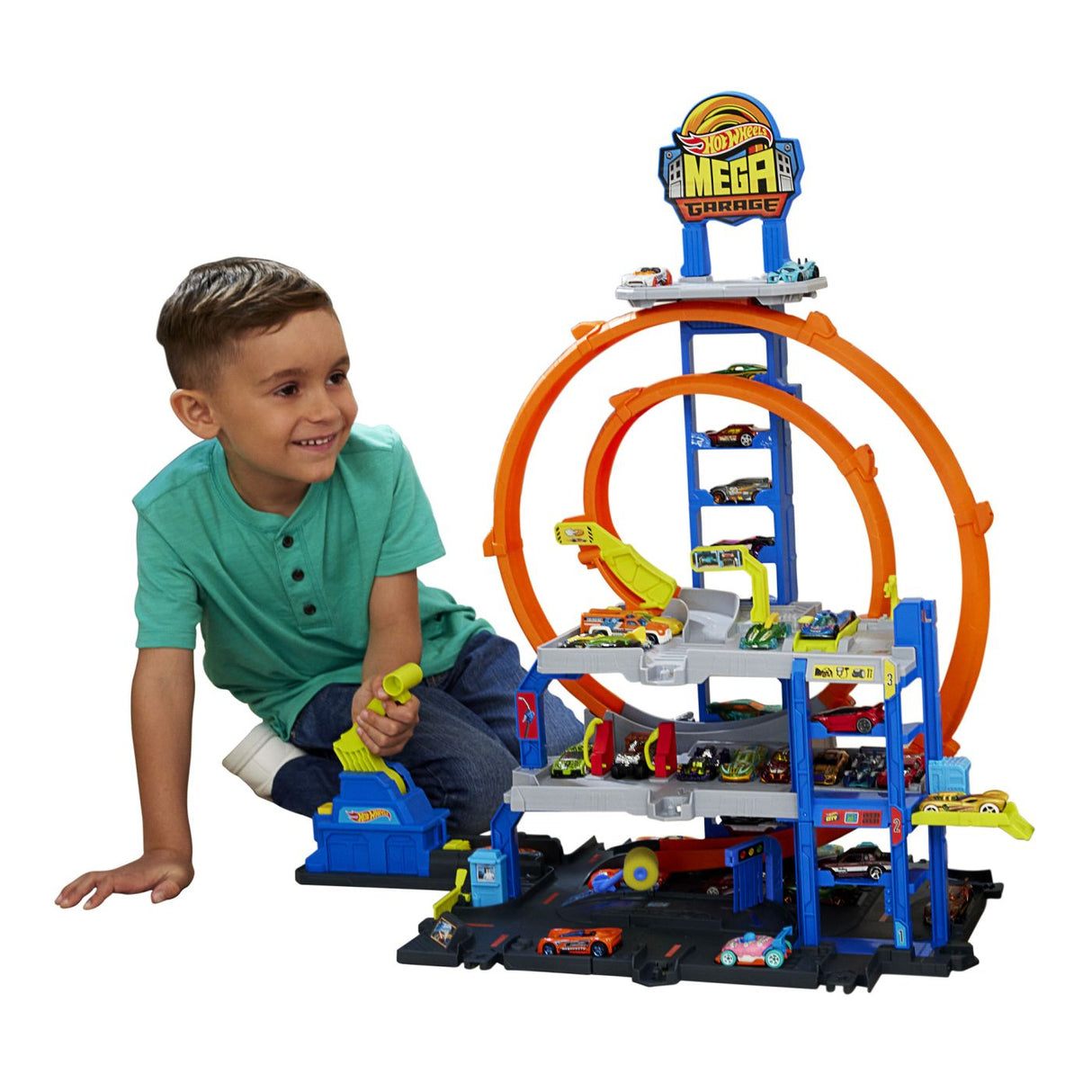 HOT WHEELS CITY SET MEGA GARAJUL