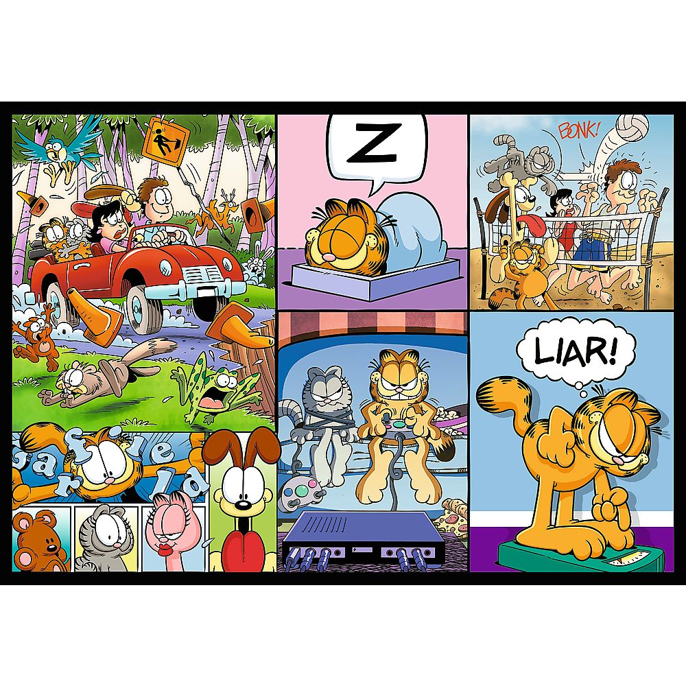PUZZLE TREFL 4X250 LUI GARFIELD NU II PLACE ZIUA DE LUNI