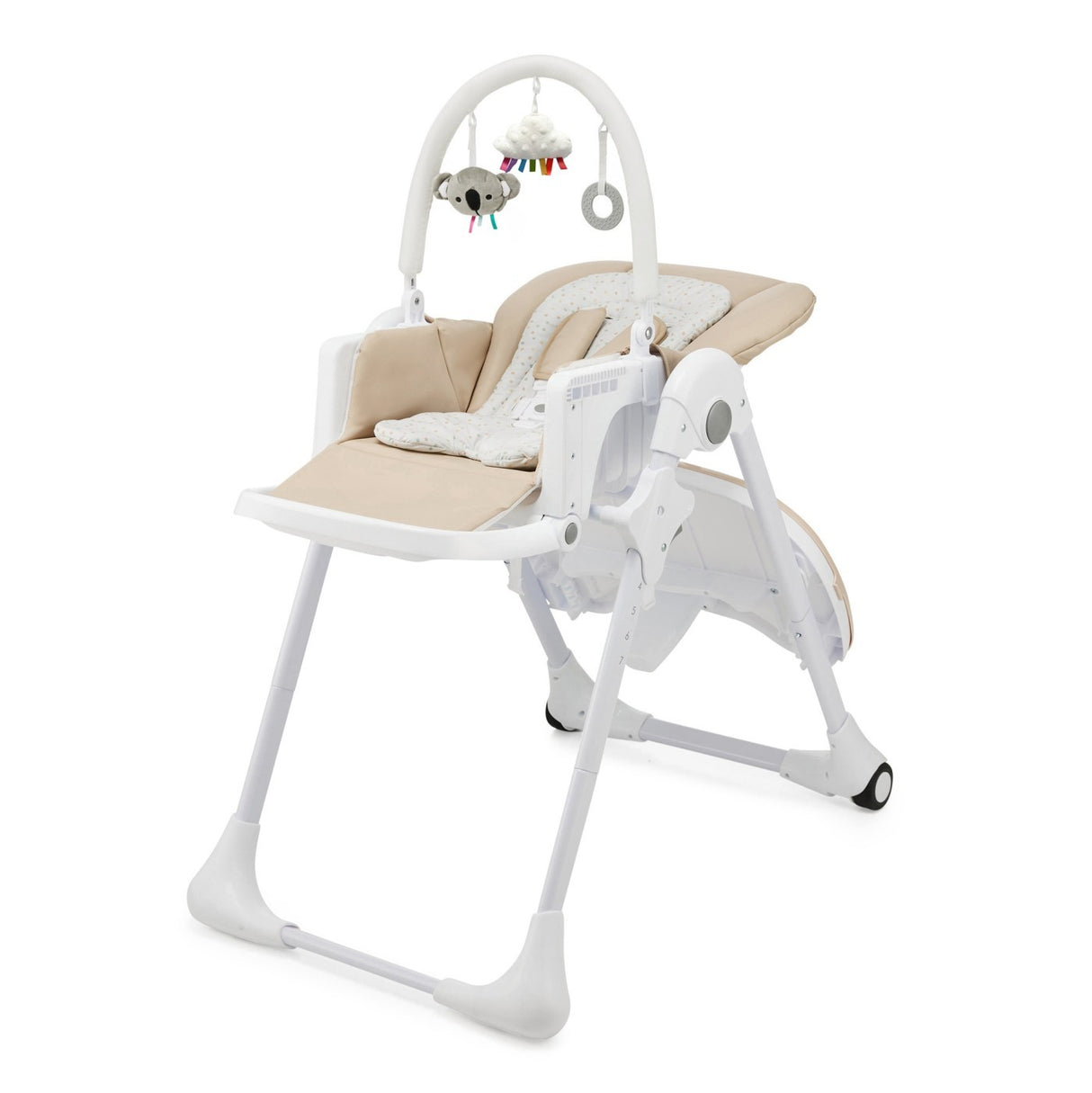 SCAUN DE MASA KINDERKRAFT TUMMIE, PLIABIL, BEIGE