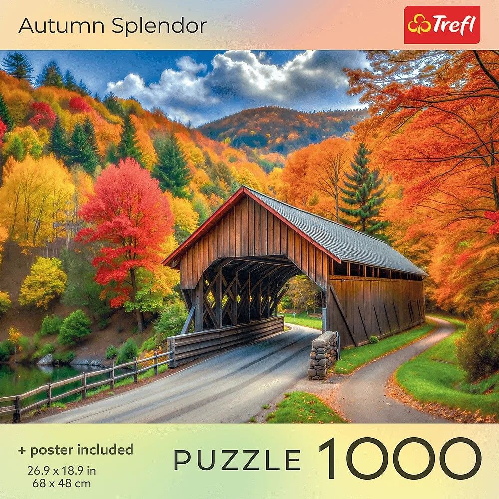 PUZZLE TREFL 1000 COLECTIA SUA SPLENDOAREA TOAMNEI POSTER INCLUS