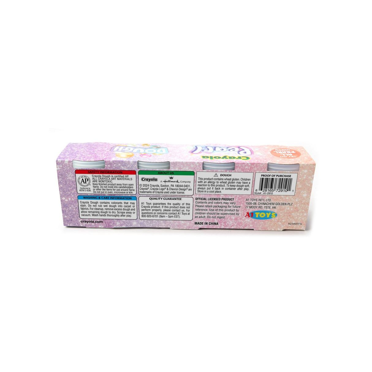 CRAYOLA PEARL SET 4 BORCANASE CU PLASTELINA SIDEFATA