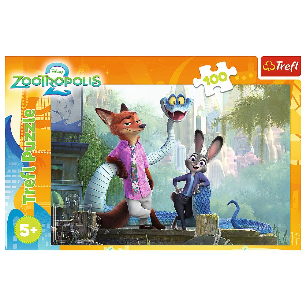 PUZZLE TREFL 100 DISNEY ZOOTROPOLIS SECRETELE ZOOTOPIA