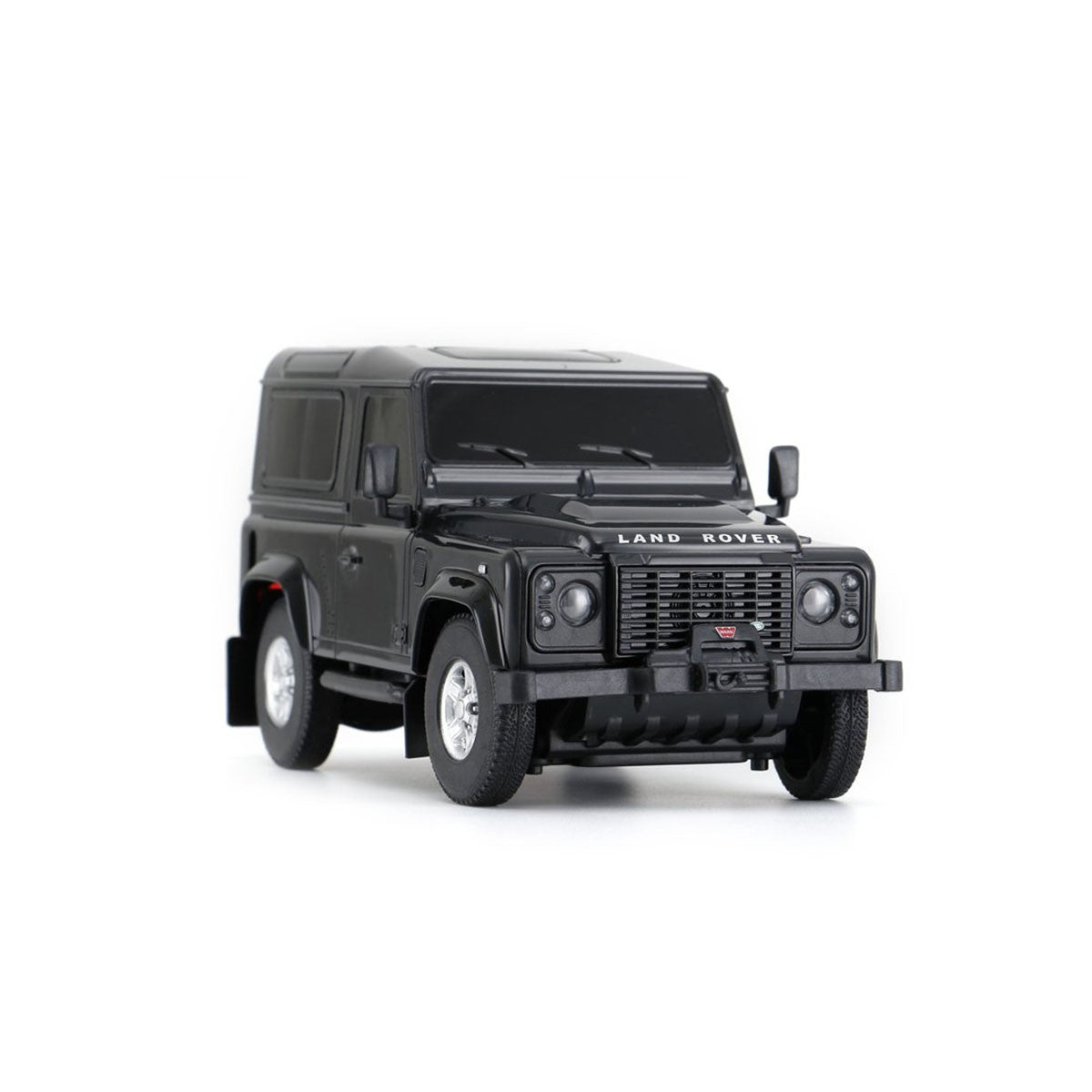 MASINUTA METALICA CONVERTIBILA LAND ROVER DEFENDER NEGRU CU SCARA 1 LA 32