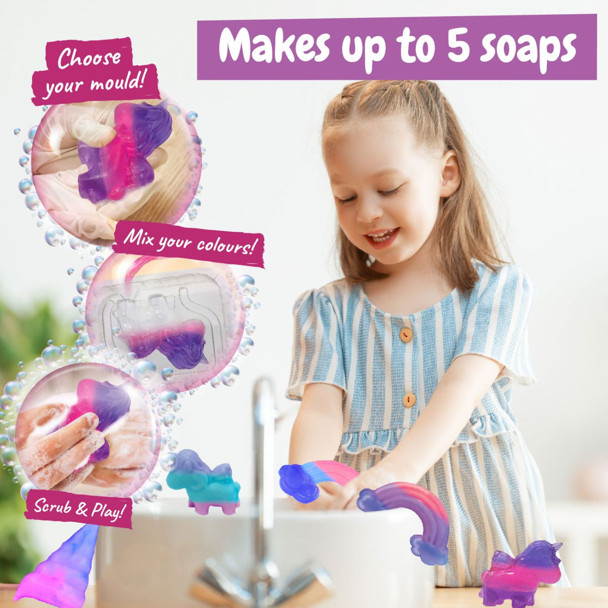 SET FABRICA DE SAPUN UNICORN