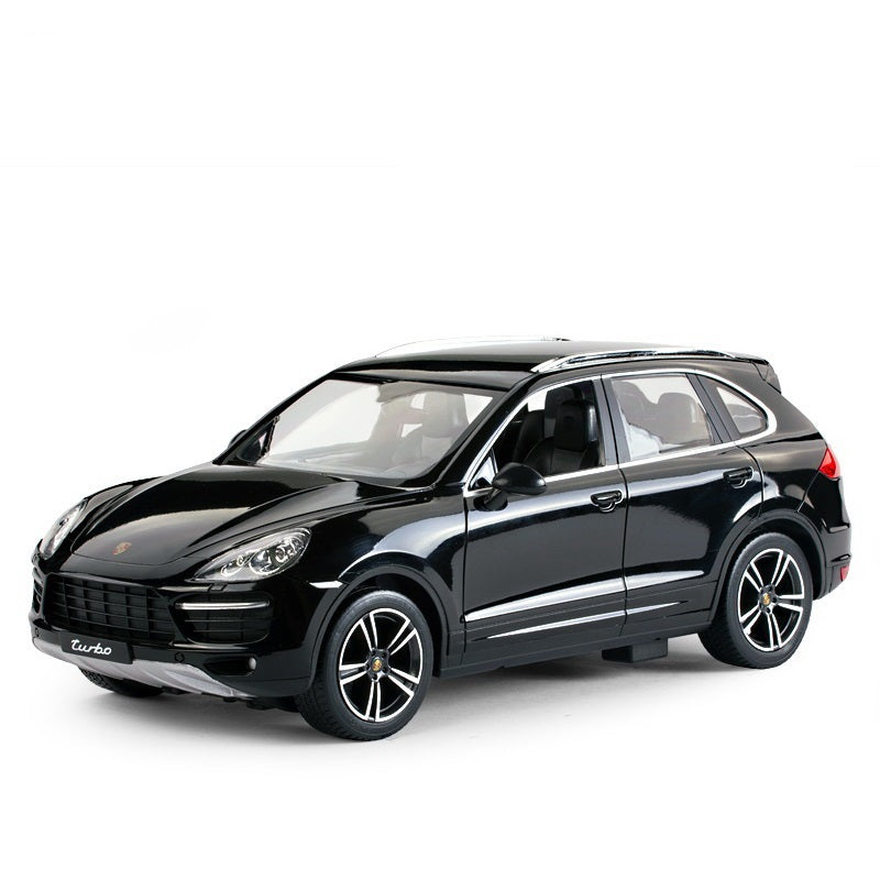 MASINA CU TELECOMANDA PORSCHE CAYENNE TURBO NEGRU CU SCARA 1 LA 14